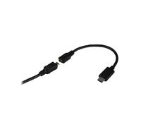 MCL Adaptateur USB31-CM/2HBFCE : USB-C Mâle vers USB-A Femelle Noir, Plug and Play, Conditionnement Sachet PE - 200x80x120mm, 15g