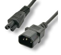 M 14/C5 power cord - 1m Noir Coupleur C14 Coupleur C5