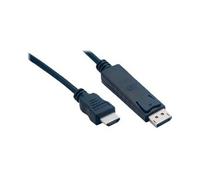 MCL - Câble adaptateur - DisplayPort mâle pour HDMI mâle - 2 m - noir