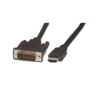 M ble adaptateur - liaison double - HDMI mâle pour DVI-D mâle - 2 m