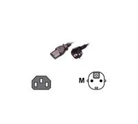 M ble d'alimentation - power CEE 7/7 (M) pour power IEC 60320 C13 - 3 m - noir