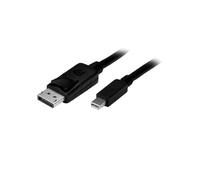 M ble DisplayPort vers Mini DisplayPort Mâle/Mâle Noir 2m, Conforme DisplayPort 1.2, Compatible 1080P