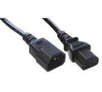 MCL Cable Electric male/female 2m Noir Coupleur C14 Coupleur C13