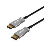 MCL - Câble HDMI avec Ethernet - HDMI mâle pour HDMI mâle - 30 m - fibre optique - noir - support 4K, actif