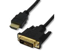 MCL Cable HDMI / DVI-D (24+1) 2.0 m, 2 m, HDMI, DVI-D, Mâle, Mâle, Droit MC381-2M