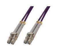 Cble Patch à Fibre Optique Duplex multimode LC à LC 50/125µm, Longueur de 1 Mètre