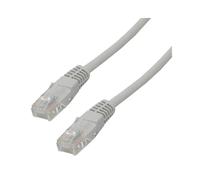 MCL Câble Réseau Cat5e U/UTP Blanc 0.5m RJ-45 Mâle vers RJ-45 Mâle, AWG 26, Manteau PVC, pour Patch Ethernet, Compatible Plug and Play