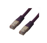 M ble Réseau Catégorie 6 FCC6BM-2M/VI, 2m Violet, Conducteurs 100% Cuivre, Blindage Feuillard, Connecteurs RJ45 Mâle Contacts Or, EIA/TIA 568B