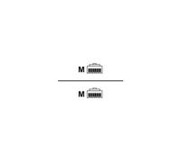 MCL - Câble réseau - RJ-45 (M) pour RJ-45 (M) - 1.5 m - S/FTP - CAT 6a - sans halogène, sans crochet - bleu