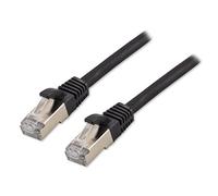 MCL - Câble réseau - RJ-45 (M) pour RJ-45 (M) - 5 m - 6 mm - SFTP - CAT 8.1 - sans halogène, sans crochet - noir