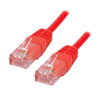 M able RJ45 Cat5E 0.5 m Red câble de réseau Rouge 0,5 m U/UTP (UTP)