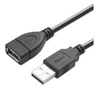 MCL SAMAR MCL MC922AMFGE-2M, 2 m, USB A, USB A, USB 2.0, Mâle/Femelle, Noir