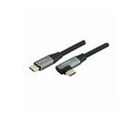 Câble Type C / Type C coudé USB3.2 tressé 10Gb 100W 5A - 2m ColorBox