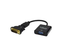 MCL CG-289C Adaptateur Vidéo DVI-D Mâle vers HDMI Type A Femelle 0.25m, Noir - Convertisseur DVI/HDMI & VGA - Poids 63g