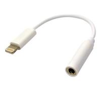 MCL CG-299C/L - Adaptateur Lightning vers prise de casque - Lightning mâle pour jack mini femelle - 10 cm