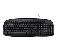 M lavier - 105 touches, filaire - USB - AZERTY - noir - boîte de couleur