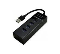 MCL - Concentrateur (hub) - noir - 4 x SuperSpeed USB 3.0 - de bureau