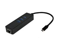 MCL Convertisseur USB Type-C RJ45 Gigabit Ethernet + hub 3 ports USB 3.0