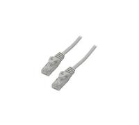 MCL Samar Cordon de raccordement RJ-45 mâle vers RJ-45 mâle 1 m Cat6 UTP moulé, bloqué gris