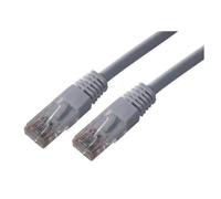 MCL Samar Cordon de raccordement RJ-45 mâle vers RJ-45 mâle 1 m Cat6 UTP moulé, bloqué gris