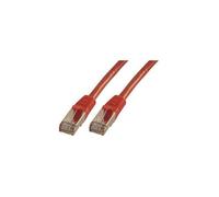 MCL Cordon croisé Cat 6A F/UTP - 1 m - Rouge