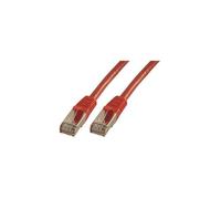 MCL Cordon croisé Cat 6A F/UTP - 3 m - Rouge