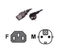 MCL - Câble d'alimentation - power CEE 7/7 (M) pour power IEC 60320 C13 - 3 m - noir Noir G