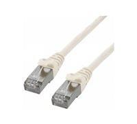 MCL - Cordon de raccordement - RJ-45 (M) pour RJ-45 (M) - 1 m - paire torsadée écrantée (F/UTP) - CAT 6 - bloqué, sans crochet - blanc