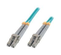 MCL - Cordon de raccordement - LC multi-mode (M) pour LC multi-mode (M) - 1 m - 1 m - fibre optique - duplex - 50 / 125 microns - OM3 - sans halogène, débit de transfert de données jusqu'à 10...