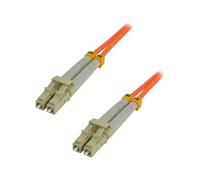 MCL - Cordon de raccordement - LC multi-mode (M) pour LC multi-mode (M) - 3 m - 3 m - 2.8 mm - fibre optique - duplex - 50 / 125 microns - OM2 - sans halogène - orange