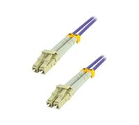 MCL - Cordon de raccordement - LC multi-mode (M) pour LC multi-mode (M) - 3 m - fibre optique - duplex - 50 / 125 microns - OM4 - sans halogène, débit de transfert de données jusqu'à 10 Gbps