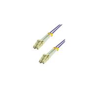 MCL - Cordon de raccordement - LC multi-mode (M) pour LC multi-mode (M) - 50 cm - 0.5 m - fibre optique - duplex - 50 / 125 microns - OM4 - sans
