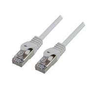 MCL - Cordon de raccordement - RJ-45 (M) pour RJ-45 (M) - 1 m - SFTP - CAT 6a - sans halogène, moulé, sans crochet - blanc