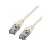 MCL - Cordon de raccordement - RJ-45 (M) pour RJ-45 (M) - 10 m - paire torsadée écrantée (F/UTP) - CAT 6 - sans crochet, bloqué - blanc