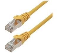 MCL - Cordon de raccordement - RJ-45 (M) pour RJ-45 (M) - 2 m - SFTP - CAT 6a - sans halogène, sans crochet - jaune G
