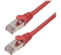 MCL - Cordon de raccordement - RJ-45 (M) pour RJ-45 (M) - 20 m - SFTP - CAT 6a - sans halogène, moulé, sans crochet - rouge G