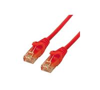 MCL Cable Ethernet RJ45 Cat6 3.0 m Red câble de réseau Rouge 3 m