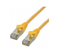 MCL - Cordon de raccordement - RJ-45 (M) pour RJ-45 (M) - 30 cm - SFTP - CAT 6a - sans halogène, moulé, sans crochet - jaune