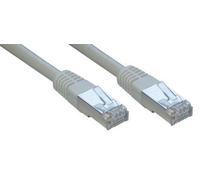 MCL - Cordon de raccordement - RJ-45 (M) pour RJ-45 (M) - 40 m - paire torsadée écrantée (F/UTP) - CAT 6 - moulé, sans crochet, bloqué - gris