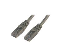 MCL Samar – Cordon de raccordement RJ45 mâle-mâle CAT 6a UTP 50 cm Gris