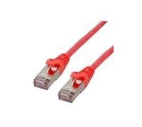 MCL Eco - Cordon de raccordement - RJ-45 (M) pour RJ-45 (M) - 2 m - paire torsadée écrantée (F/UTP) - CAT 6 - moulé - rouge