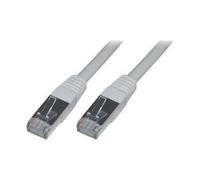 M co - Cordon de raccordement - RJ-45 (M) pour RJ-45 (M) - 5 m - paire torsadée écrantée (F/UTP) - CAT 5e - moulé, bloqué - gris