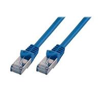 MCL Eco - Cordon de raccordement - RJ-45 (M) pour RJ-45 (M) - 5 m - paire torsadée écrantée (F/UTP) - CAT 6 - moulé, sans crochet, bloqué - bleu