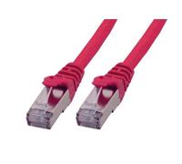 MCL FCC6ABMSHF-1M/R Câble de raccordement Cat. 6A S/FTP LSZH Rouge 2 m