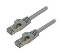 MCL - Cordon de raccordement - RJ-45 (M) pour RJ-45 (M) - 20 m - 6.2 mm - SFTP - CAT 7 - sans halogène, sans crochet, moulé - gris