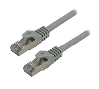 MCL Samar - Cordon de raccordement RJ45 mâle-mâle Cat7 S/FTP 1 m 6,2 mm sans halogène gris
