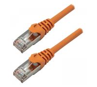 MCL - Câble réseau - RJ-45 (M) pour RJ-45 (M) - 3 m - 6.2 mm - SFTP - CAT 7 - sans halogène, moulé, sans crochet - orange
