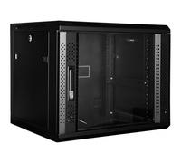 MCL IC6F99AL60P4512 - Coffret réseau mural 19p 12U profondeur 450 - Noir