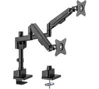 MCL - MS3A99ASBA2E3209N - Support écran bureau à amortisseur - 2 écrans jusqu'à 32''/9Kg Noir