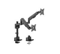 MCL - Kit de montage (bras pour moniteur) - pour 2 écrans LCD - noir - Taille d'écran : 17"-32" - montrable sur bureau
